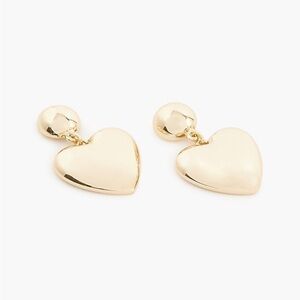 J. Crew Factory Women’s Goldtone 3D Puff Earrings NWT